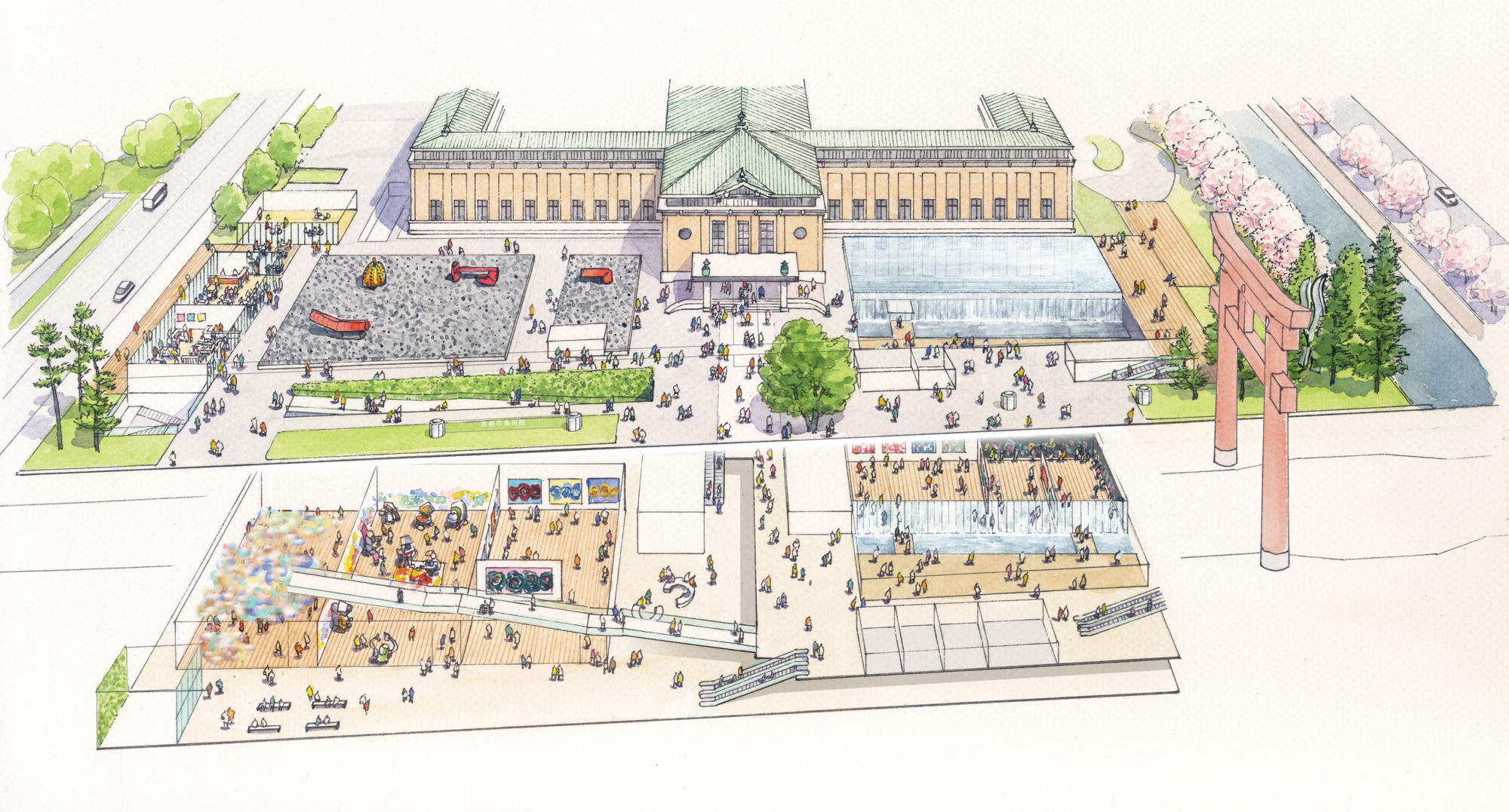 京都市美術館新館計画案 | WORKS | 